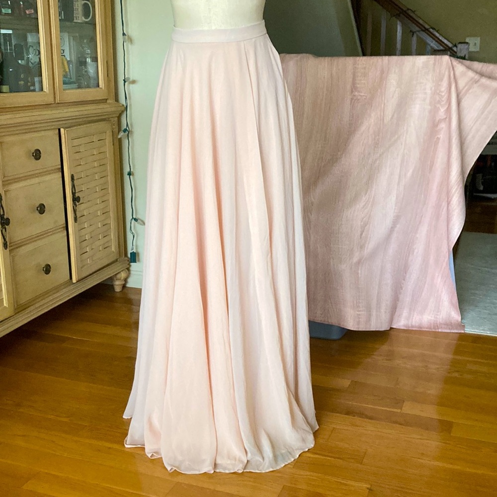 BHLDN pink maxi skirt, Sz XS